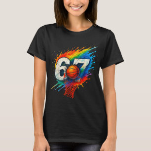 Rolig 67 Basket Sex Sju 6 7 Meme 67 T Shirt