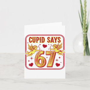 Rolig 67 Cud Säger 67 Valentine Par Matchande Sex Kort