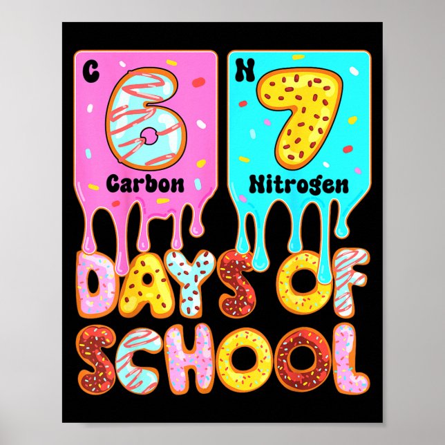 Rolig 67 Dagar Skolmeme Periodiska Systemet Dropp  Poster (Framsidan)
