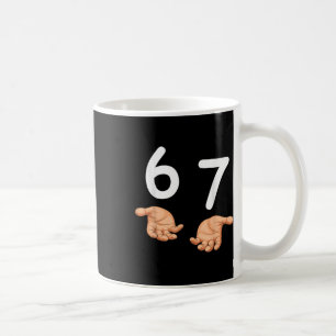Rolig 67 händer Sex Sju Meme Nummer 6 Och 7 Gen A Kaffemugg