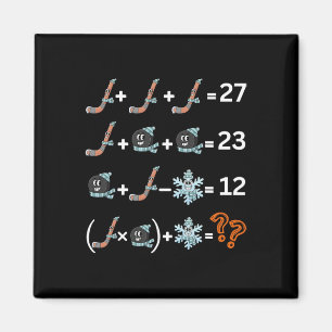 Rolig 67 Hockey Drip Meme Nummer Matematiklärare Magnet