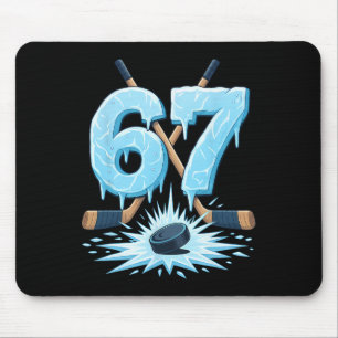 Rolig 67 Hockey Sex Sju Is Drip Älskare Meme Pojka Musmatta