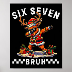 Rolig 67 Jul Sex Sju Meme Dabbing Ren Pojkar Poster