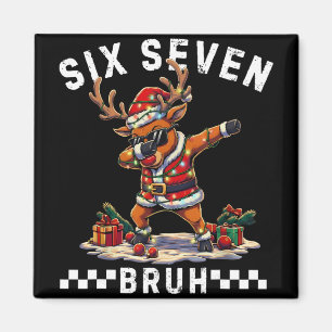 Rolig 67 jul Six Seven Meme Dabbing Renar Magnet