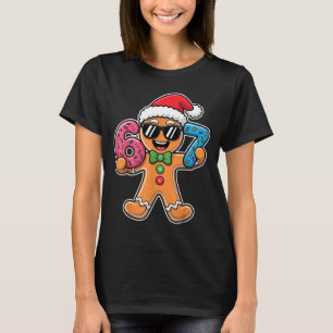 Rolig 67 Jul Six Seven Meme Xmas Pepparkaka T Shirt