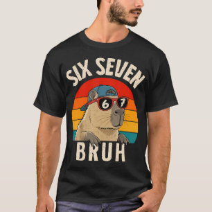 Rolig 67 Kapybara Sex Sju Bruh För T Shirt