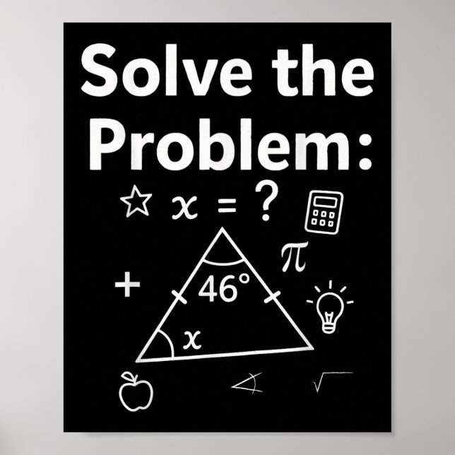 Rolig 67 Matematik Meme Lös Problemet Lärare För S Poster (Framsidan)