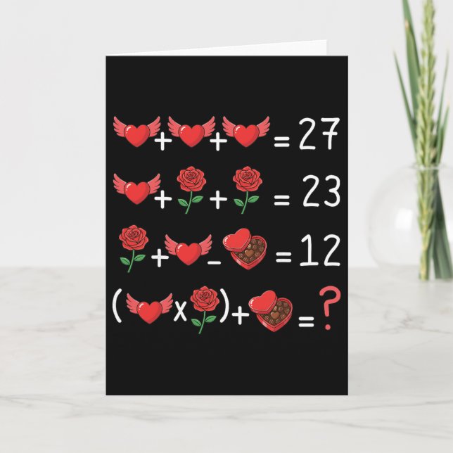 Rolig 67 Math Lärare Valentine Math Lärare Kvinnor Kort (Framsida)