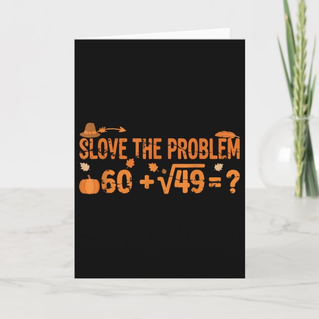 Rolig 67 Math Meme Thanksgiving Gen Alpha Pemdas T Kort (Framsida)