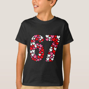 Rolig 67 Meme 6 7 Gen Alpha Slang För Alla Hjärtan T Shirt