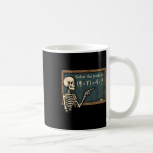 Rolig 67 Meme Brainrot Skämt Halloween Skelett Mat Kaffemugg