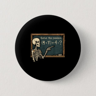 Rolig 67 Meme Brainrot Skämt Halloween Skelett Mat Knapp