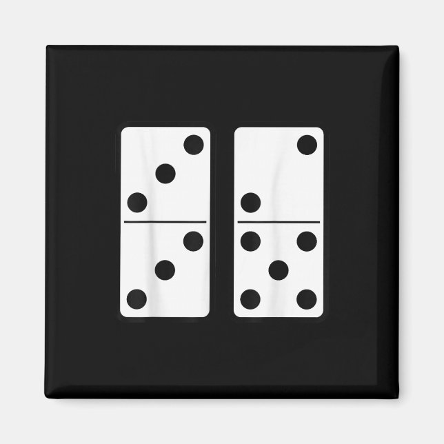 Rolig 67 Meme Domino Beroendespel Six Seven Gen Al Magnet (Framsidan)