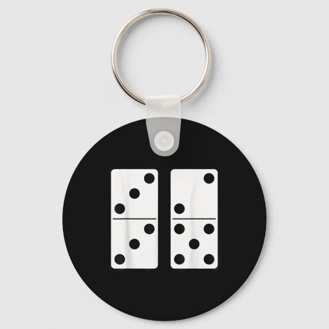 Rolig 67 Meme Domino Beroendespel Six Seven Gen Al Nyckelring (Framsida)
