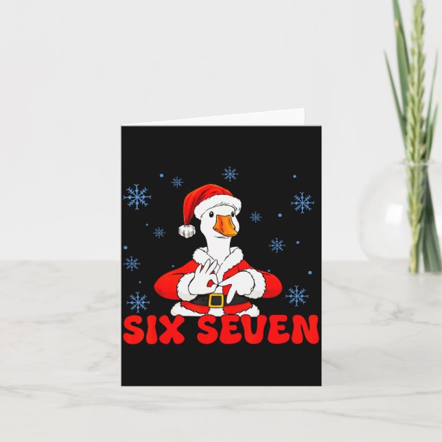 Rolig 67 Mème Dumma Gås Jul 67 Mème Xmas B Kort (Framsida)