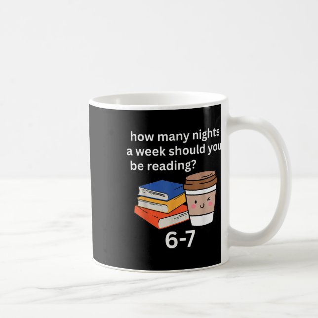 Rolig 67 Meme Engelsklärare Läsning Bokälskare H Kaffemugg (Höger)