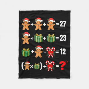 Rolig 67 Meme Godis Glad Tomte Matematiklärare Chr Fleecefilt