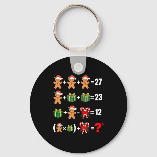 Rolig 67 Meme Godis Glad Tomte Matematiklärare Chr Nyckelring (Framsida)