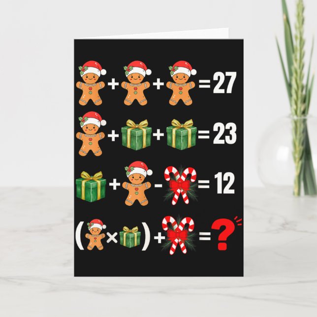 Rolig 67 Meme Godis Merry Santa Mattematiker Chris Kort (Framsida)