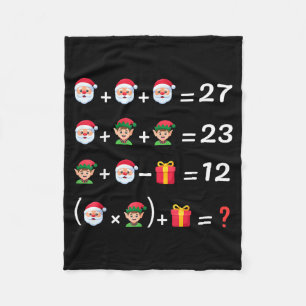 Rolig 67 Meme Jul Matematiklärare Santa Sex Sju Fleecefilt