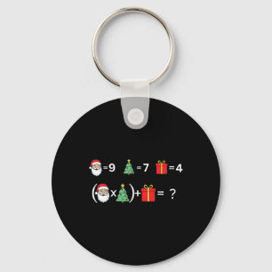 Rolig 67 Meme jul matematiklärare Santa sex sju Nyckelring