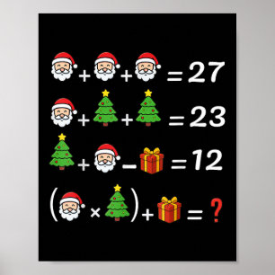 Rolig 67 Meme Jul Matematiklärare Santa Sex Sju Poster