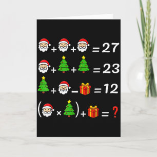 Rolig 67 Meme jul matte lärare Santa Sex Sju Kort