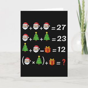 Rolig 67 Meme jul matte lärare Santa sex sju Kort