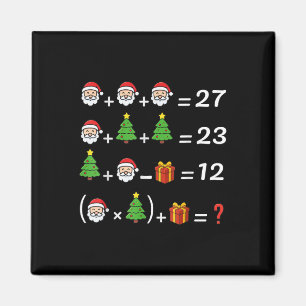 Rolig 67 Meme jul matte lärare Santa sex sju Magnet