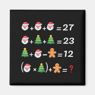 Rolig 67 Meme jul matte lärare Santa Sex Sju Magnet