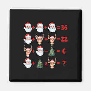 Rolig 67 Meme jul matte lärare Santa Sex Sju Magnet