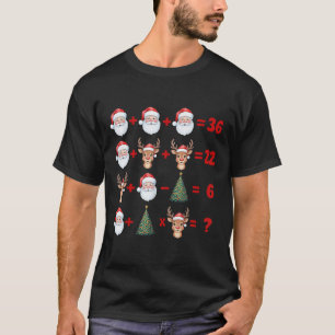 Rolig 67 Meme jul matte lärare Santa Six Sju T Shirt
