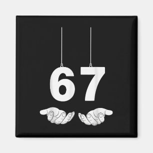 Rolig 67 Meme Kostym Sex Sju Halloween Gen Z _1 Magnet