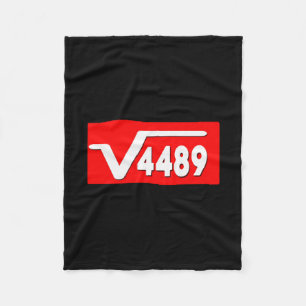 Rolig 67 Meme Kvadratrot 4489 Slang Matematiklärar Fleecefilt