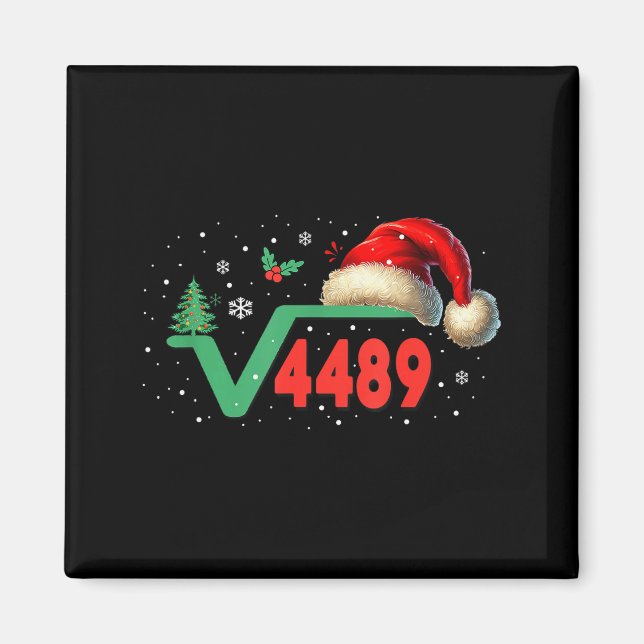 Rolig 67 Meme Kvadratrot 4489 Slang Matematiklärar Magnet (Framsidan)