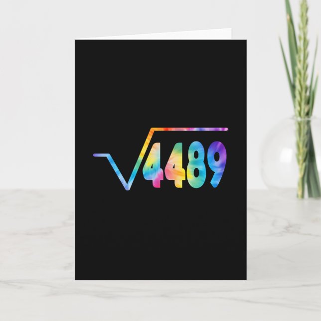 Rolig 67 Meme Kvadratrot 4489 Slang Math Lärare  Kort (Framsida)