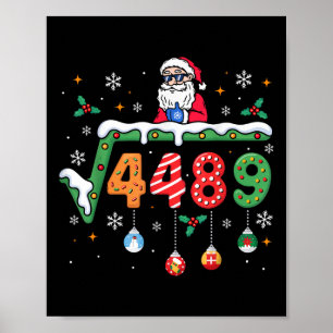 Rolig 67 Meme Kvadratrot 4489 Slang Math Lärare Poster