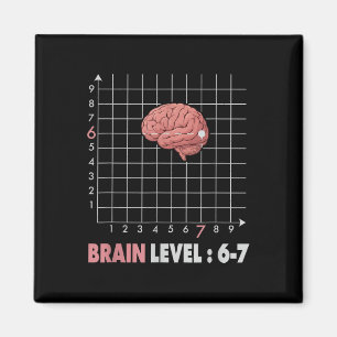 Rolig 67 Meme Matematik Sex Sju Lärare Brainrot Sk Magnet