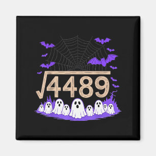 Rolig 67 Meme Matematiklärare 6 7 Halloween Kvadra Magnet