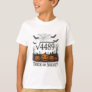 Rolig 67 Meme Matematiklärare 6 7 Halloween kvadra T Shirt