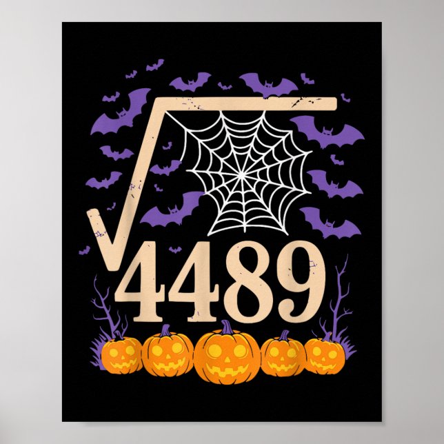 Rolig 67 Meme Matematiklärare 6 7 Kvadratrot 4489  Poster (Framsidan)