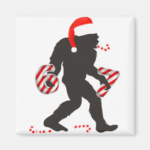 Rolig 67 meme med Bigfoot och sockerrör jul Magnet