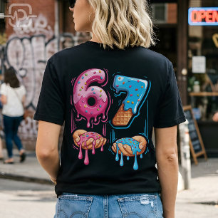 Rolig 67 Meme Munk Glassis Gen Alpha Slang T Shirt