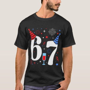 Rolig 67 Meme Nyår 2026 Nyårsafton Humor Brainr T Shirt