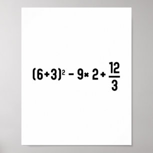 Rolig 67 Meme Pemdas Grundskolelärare Hjärna Poster