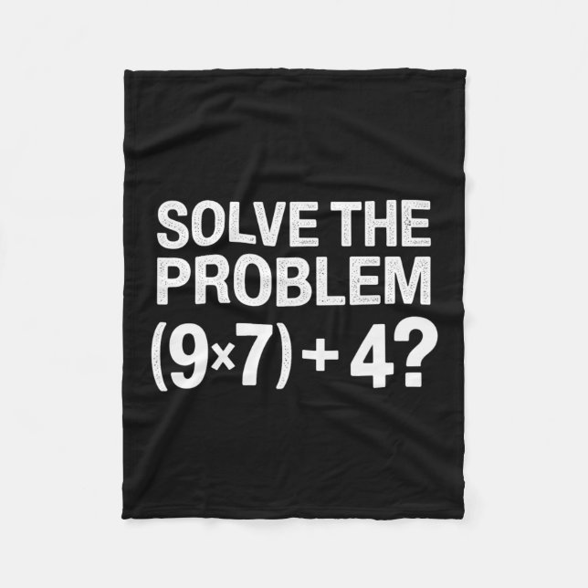 Rolig 67 Meme Pemdas Matematiklärare Brainrot Elem Fleecefilt (Framsidan)