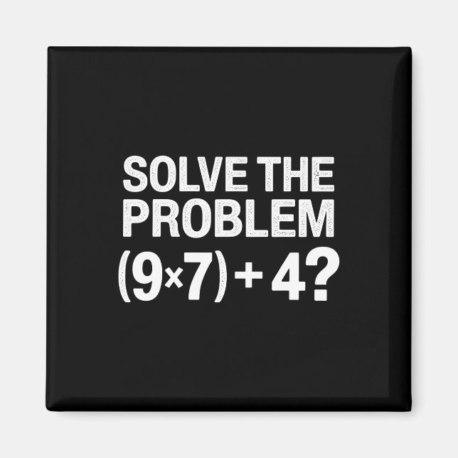 Rolig 67 Meme Pemdas Matematiklärare Brainrot Elem Magnet (Framsidan)