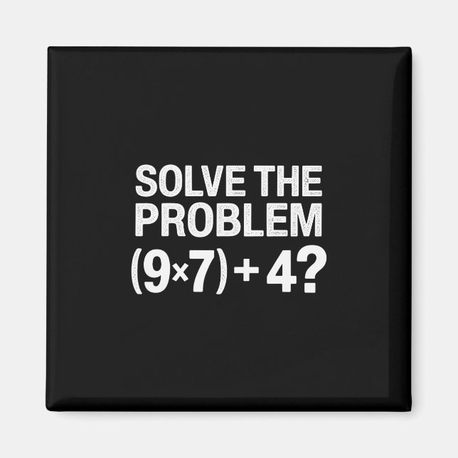 Rolig 67 Meme Pemdas Matematiklärare Brainrot Elem Magnet (Framsidan)