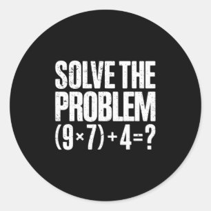 Rolig 67 Meme Pemdas Matematiklärare Brainrot Elem Runt Klistermärke