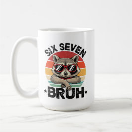 Rolig 67 Meme Pojkar Barn 6 7 Sex Sju Bruh Tvättbj Kaffemugg